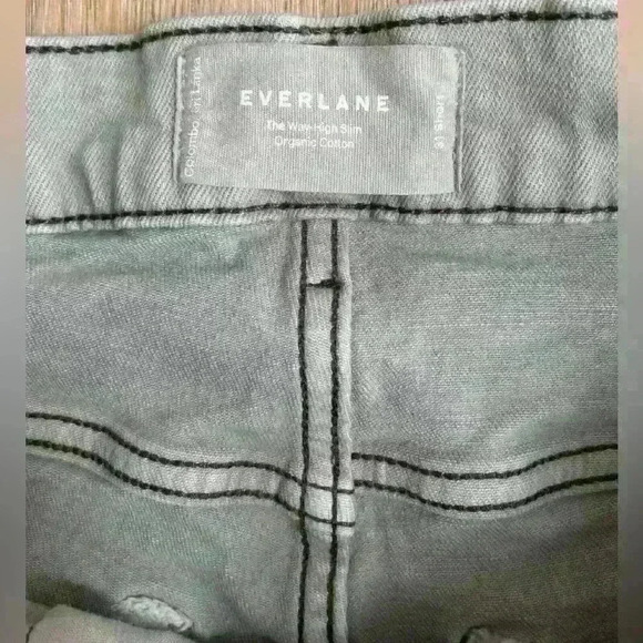 Everlane Womens The Way High Slim Jean Straight Leg Sage Green Size 31 Short - Picture 6 of 12